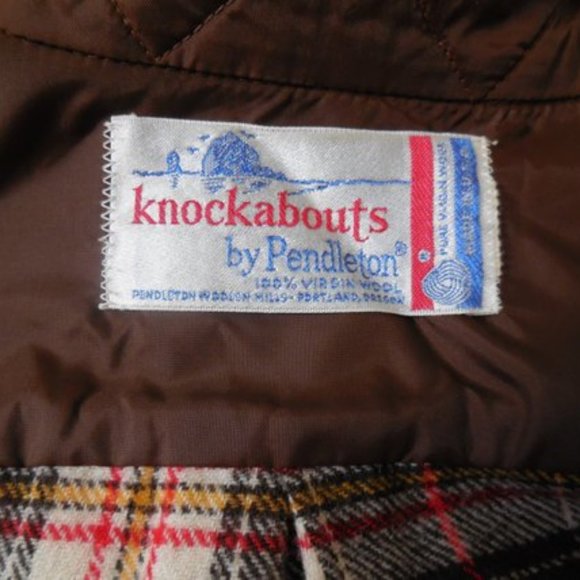 Vintage 70s Plaid Wool Pants and Shirt by Pendleton S-M - Picture 14 of 14